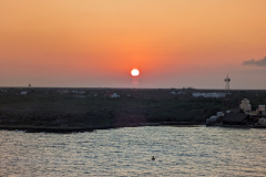 sunset over mexico